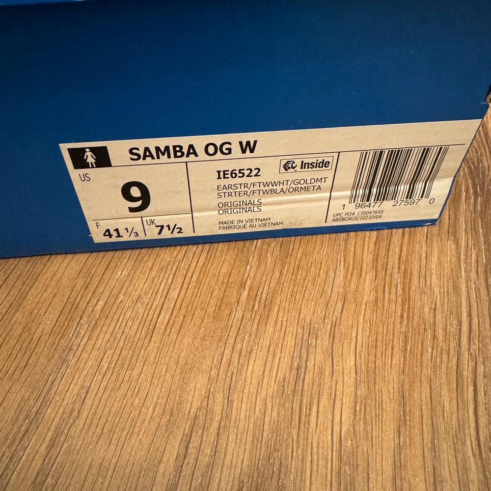 Adidas Earth Brown and White Samba Sneakers Women’s size 9 - Picture 13 of 13